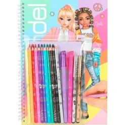 DEPESCHE Manualidades|Escolar-Top Model Libro Colorear con Pack Colores