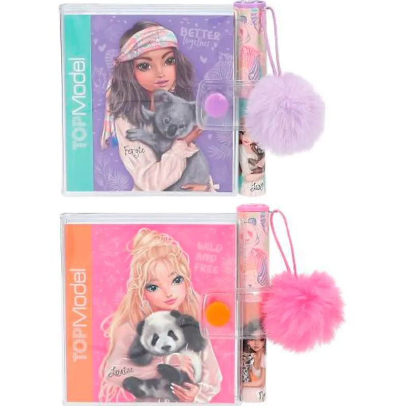 DEPESCHE Escolar-Top Model Mini Bloc Notas con Bolígrafo Surtido