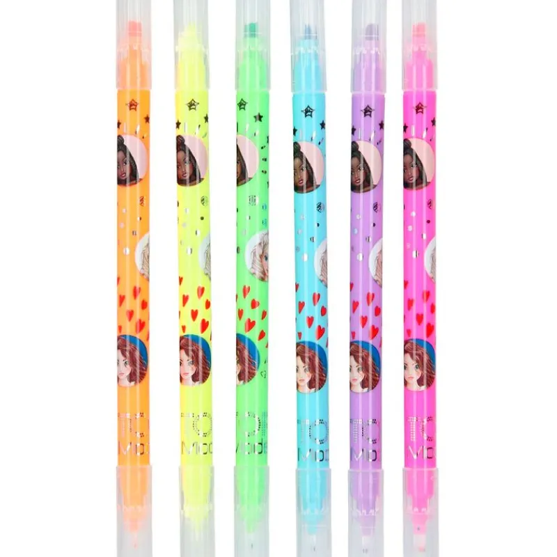 DEPESCHE Manualidades-Top Model Set Dúo Neón con Marcador y Puntafina