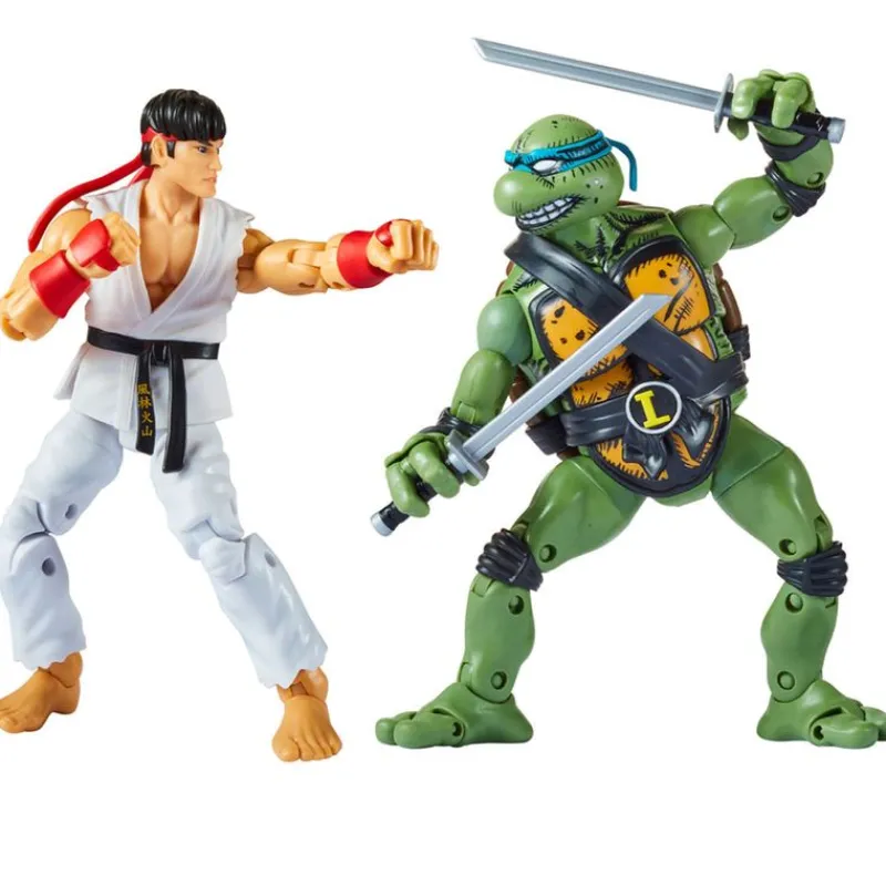 Tortugas Ninja vs Street Fighter Pack Figuras STD*BANDAI New