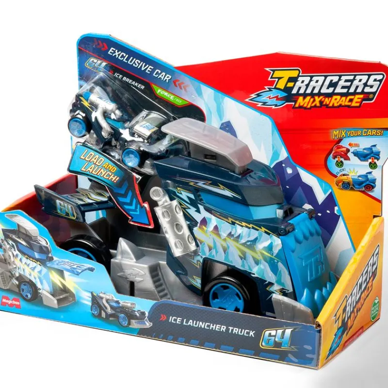 MAGIC BOX Manualidades|Vehículos, Trenes Y Parkings-T-Racers Mix N Race Ice Camión