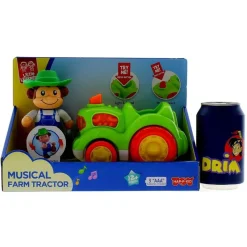 DRIM DISCOUNT Vehículos, Trenes Y Parkings-Tractor con Muñeco Granjero