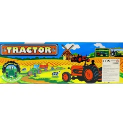 DRIM DISCOUNT Vehículos, Trenes Y Parkings-Tractor de Juguete con Remolque y Animales