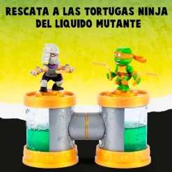 FAMOSA Manualidades|Figuras Y Figuras De Acción-Treasure X Sewer Tortugas Ninja Sorpresa