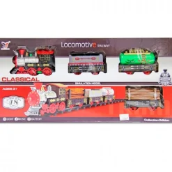 DRIM DISCOUNT Vehículos, Trenes Y Parkings-Tren 3 Vagones con Luz y Sonido