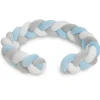 INTERBABY Complementos Para El Descanso|Decoración Infantil-Trenza 150 cm para cuna Azul