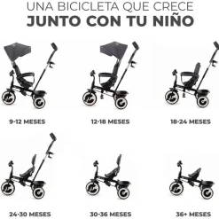 Triciclo Aston Grey*KINDERKRAFT New