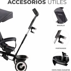 Triciclo Aston Grey*KINDERKRAFT New