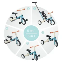 Triciclo multifuncion 5 en 1 Gyro Grey*OLMITOS Sale