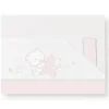 Triptico sabanas de cuna de 120*60 Peluche Rosa*MON BABY Best