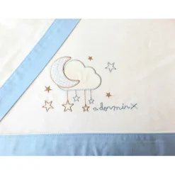 Triptico sabanas de cuna de 120*60 A Dormir Azul*MON BABY Clearance