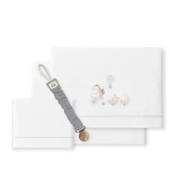 INTERBABY Ropa De Cuna-Triptico Sábanas cuna de 120*60 Jirafa con Broche