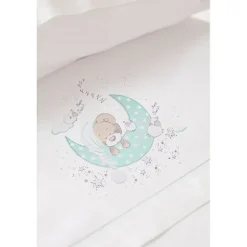 INTERBABY Ropa De Cuna-Triptico Sábanas cuna de 120*60 New Sleeping Bl/Ve