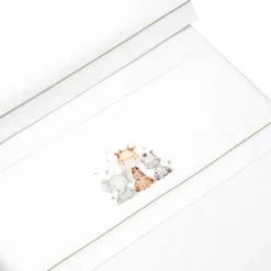 INTERBABY Ropa De Cuna-Triptico Sábanas cuna de 120*60 Jirafa Broche