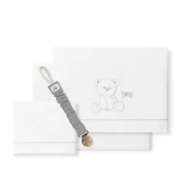 INTERBABY Ropa De Cuna-Triptico Sábanas cuna de 120*60 Leon con Broche