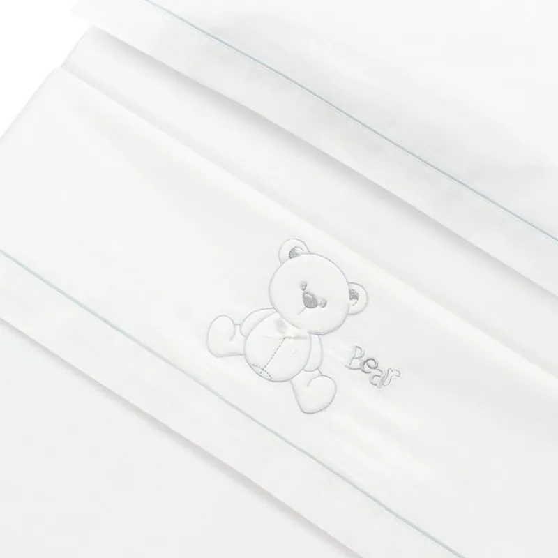 INTERBABY Ropa De Cuna-Triptico Sábanas cuna de 120*60 Leon con Broche