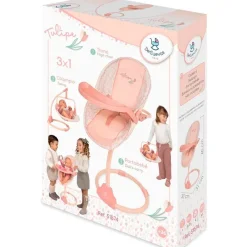DECUEVAS Juegos Y Juguetes De Imitación|Muñecas-Trona Columpio de Muñecas Tulipe 3x1