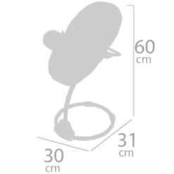 DECUEVAS Juegos Y Juguetes De Imitación-Trona Columpio 3x1 para Muñecas Koala