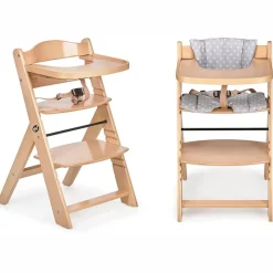 Trona Madera con cojín Full Gris*MS Hot