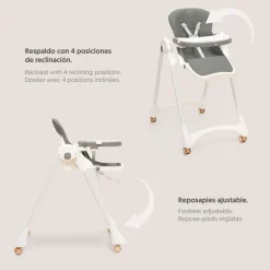 INTERBABY Tronas-Trona Pratic Polipiel Gris