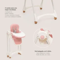 INTERBABY Tronas-Trona Pratic Polipiel Rosa