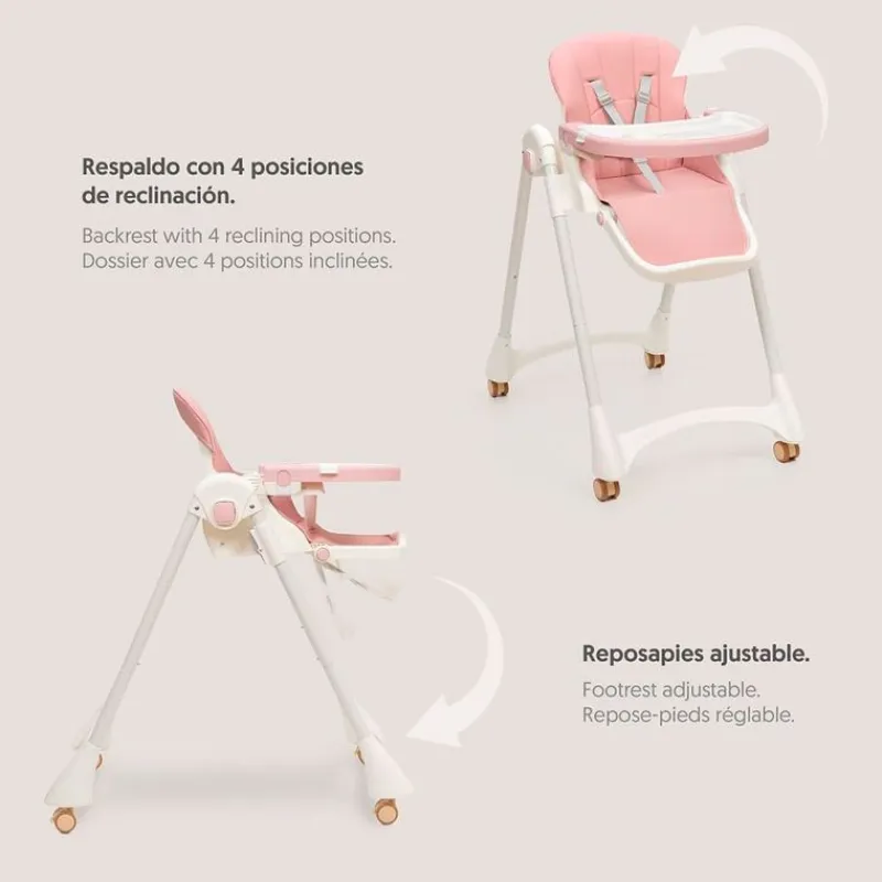 INTERBABY Tronas-Trona Pratic Polipiel Rosa