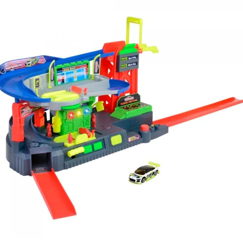 MAJORETTE Vehículos, Trenes Y Parkings-Tune Up Race Pitstop Parking