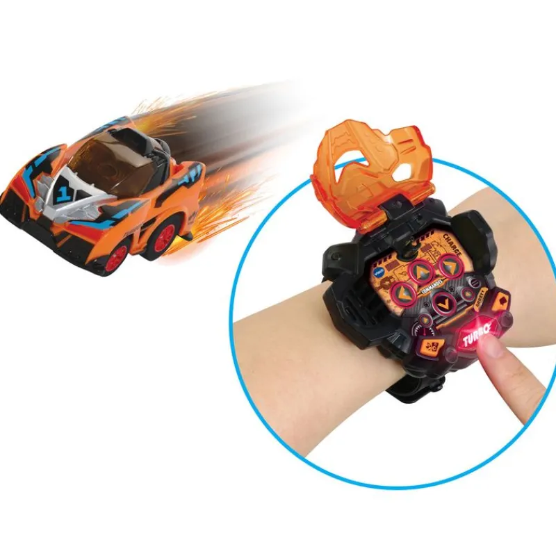 VTECH Vehículos, Trenes Y Parkings-Turbo Force Racers Circuito de Carreras