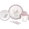 INTERBABY Vajillas Infantiles-Vajilla 5 Piezas micro Friends