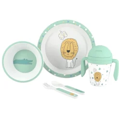INTERBABY Vajillas Infantiles-Vajilla 5 Piezas micro Sabana