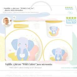 Vajilla 5 Piezas Wild Colors*SARO Best