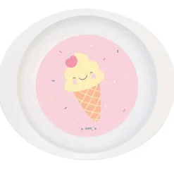 SARO Vajillas Infantiles-Vajilla Para Microondas 5 Piezas Ice Cream
