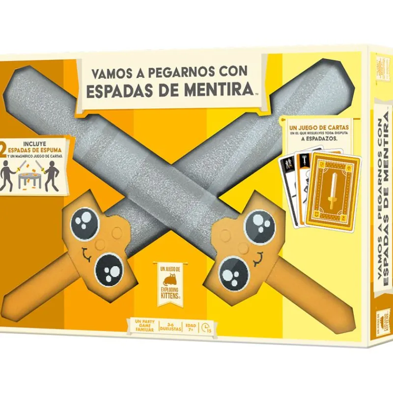 ASMODEE Amigos Y Familia-Vamos a Pegarnos con Espadas de Mentira +10