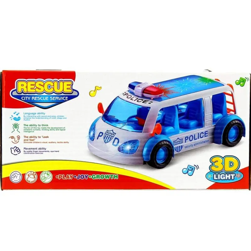 Vehículo de Policía Infantil Salva Obstáculos Rojo*DRIM DISCOUNT