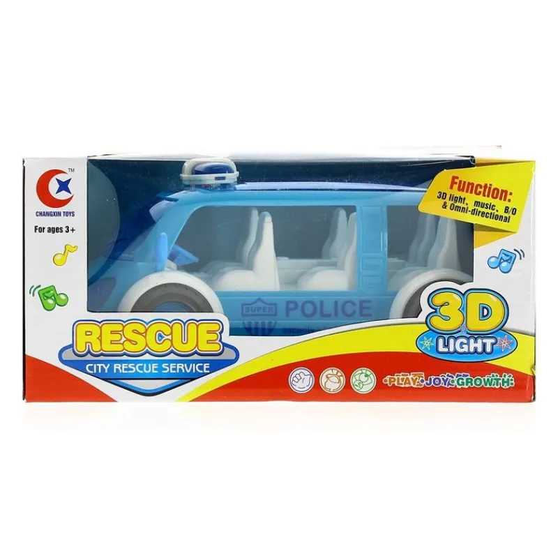 Vehículo de Policia Infantil Salva Obstáculos Azul*DRIM DISCOUNT Clearance