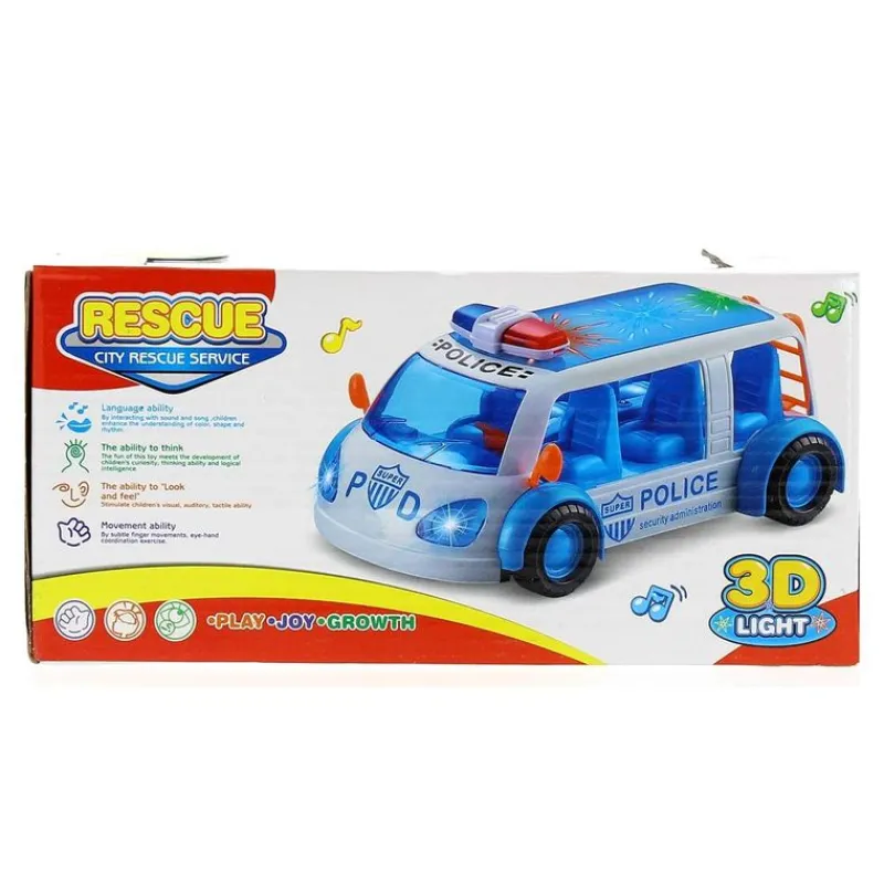 Vehículo de Policia Infantil Salva Obstáculos Azul*DRIM DISCOUNT Clearance