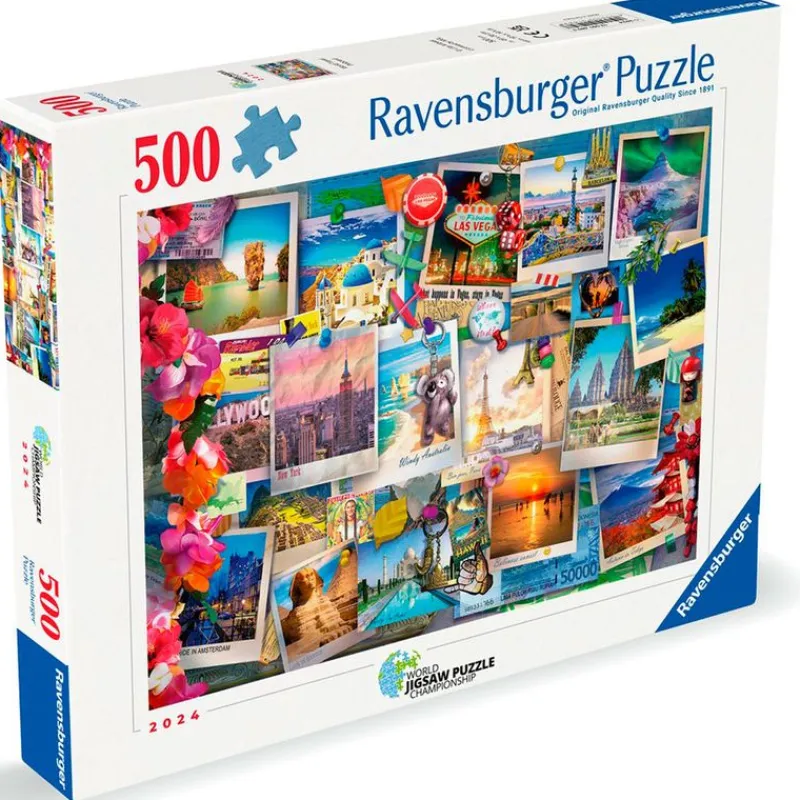 RAVENSBURGER Puzzles Y Construcciones-Viajes por el Mundo Puzzle 500 Piezas