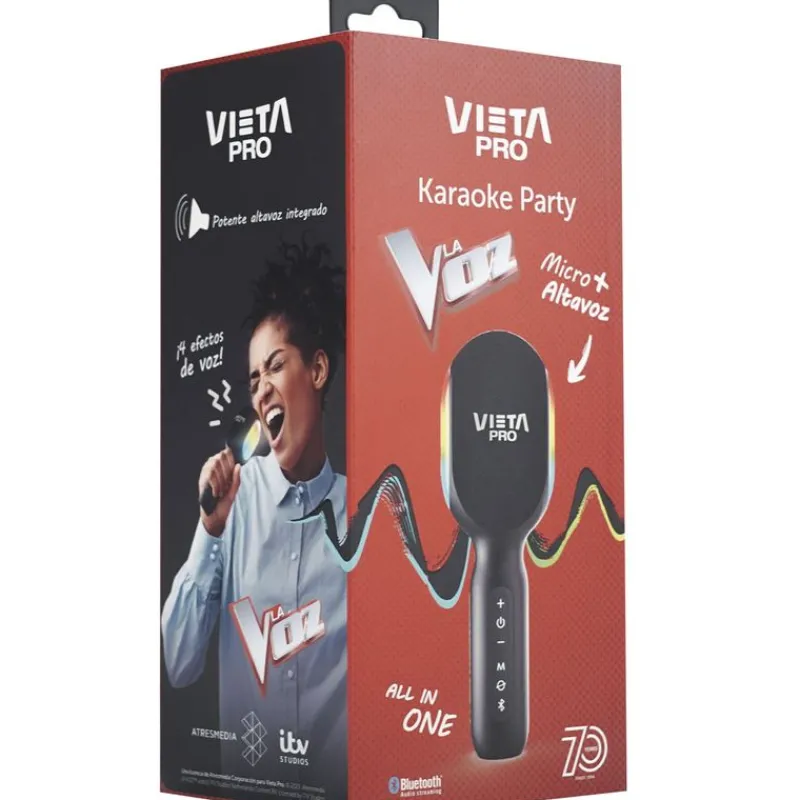 SELECCION DRIM Instrumentos Musicales-Vieta Pro Karaoke Party Micrófono