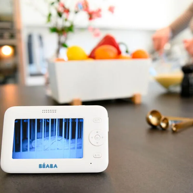 BEABA Vigilabebés|Seguridad En El Hogar-Vigilabebe Zen con pantalla 4'3"
