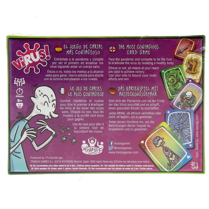 Virus Juego de Cartas*TRANJIS GAME Best