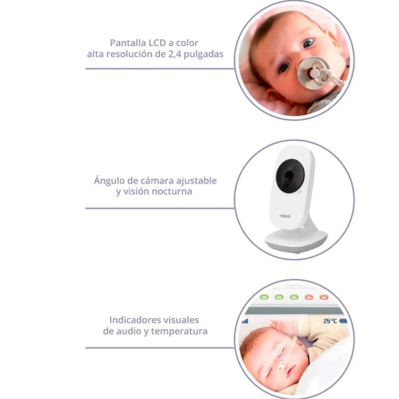 Vtech Intercomunicador Pantalla LCD HD 2,4”*SARO Hot