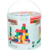 Woomax Bote Bloques Madera 100 Piezas*COLOR BABY Online