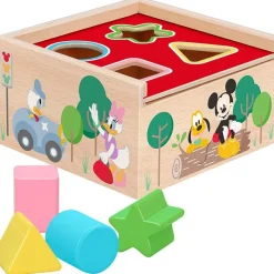 COLOR BABY Juegos De Madera|Primera Infancia Y Preescolar-Woomax Disney Baby Cubo Formas