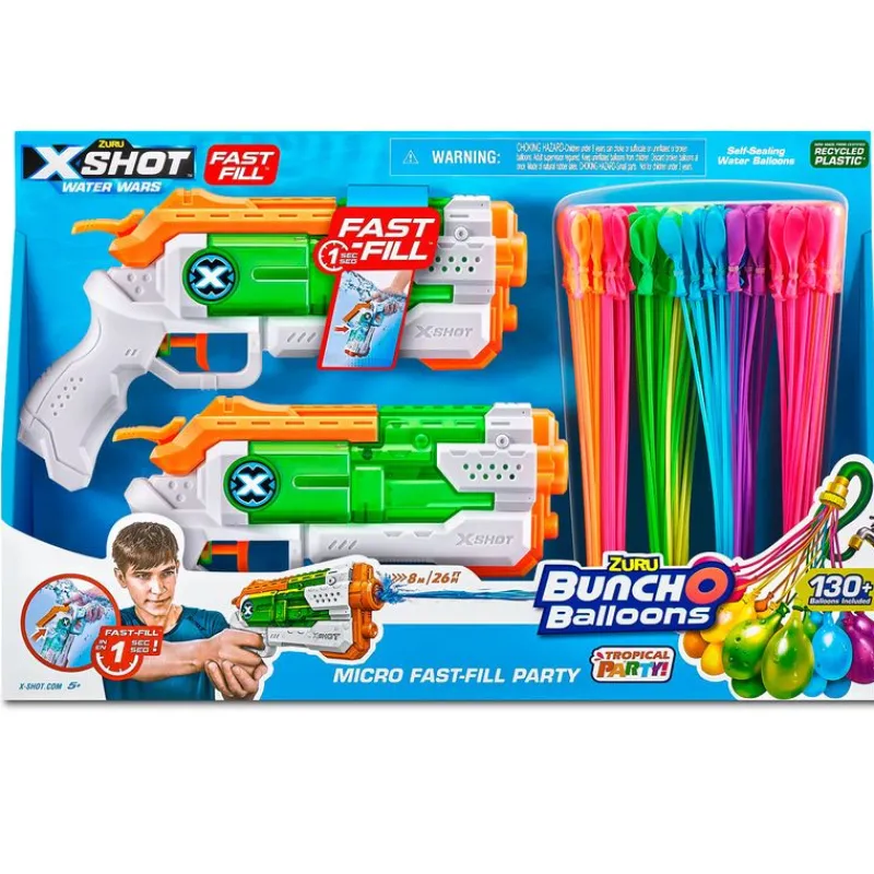 X Shot Bunch o Ballons Pack Tropical Party Pistolas*ZURU Discount