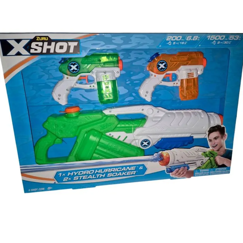 ZURU Aire Libre-X- Shot Multipack de 3 Pistolas de Agua