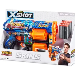 X Shot Skins Sonic Lanzador*ZURU Best