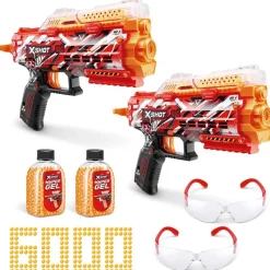 ZURU Juegos Y Juguetes De Imitación-X-Shot Hyper Gel Pack 2 Lanzadores Stringer