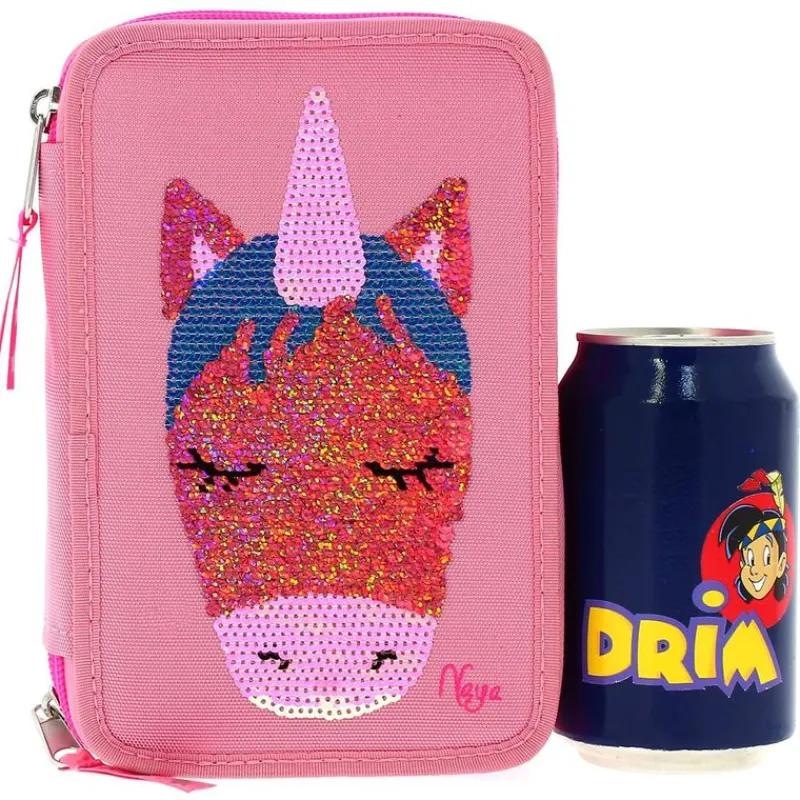 DEPESCHE Escolar-Ylvi & Minimoomis Estuche Triple Rosa